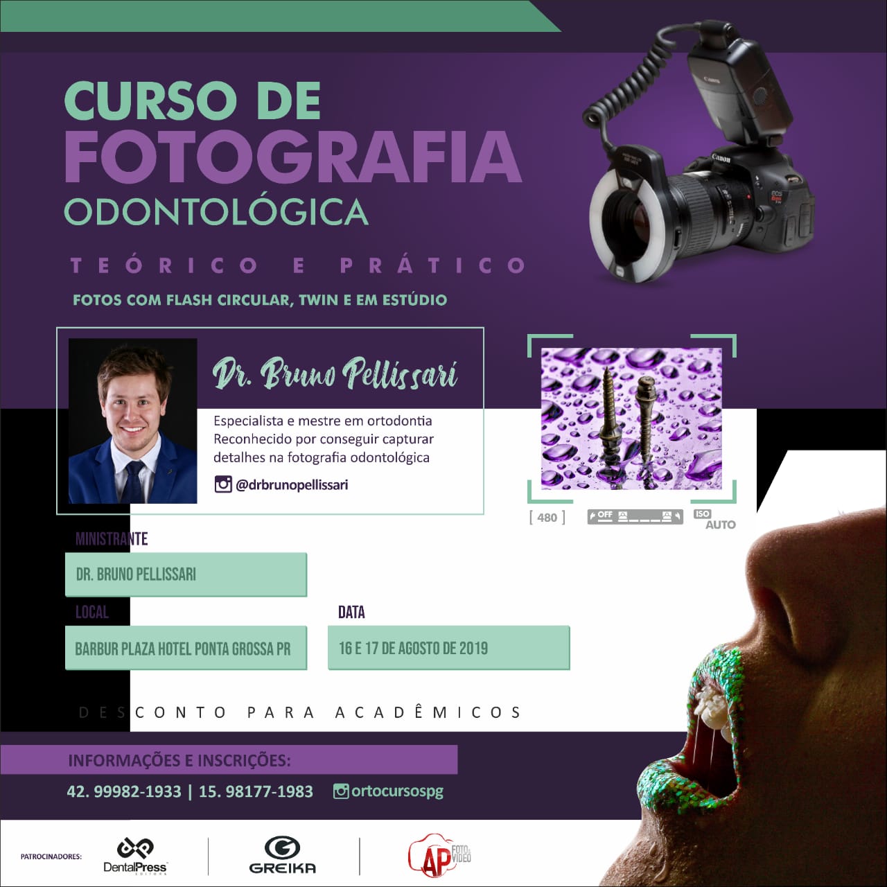 Curso de Fotografia Odontológica em ponta Grossa PR