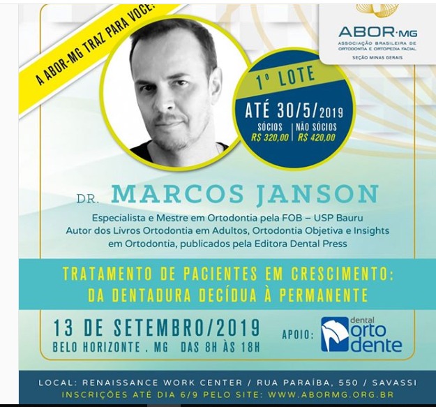 Dr Marcos Janson - Tratamento de Pacientes em Crescimento: Da Dentadura Decídua à Permanente
