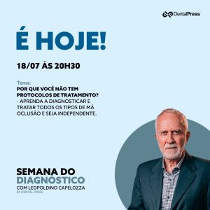 Semana do Diagnóstico; Leopoldino Capelozza; Dino Capelozza; Dental Press Cursos; Diagnóstico em Ortodontia; Ortodontia; Aulas gratuitas